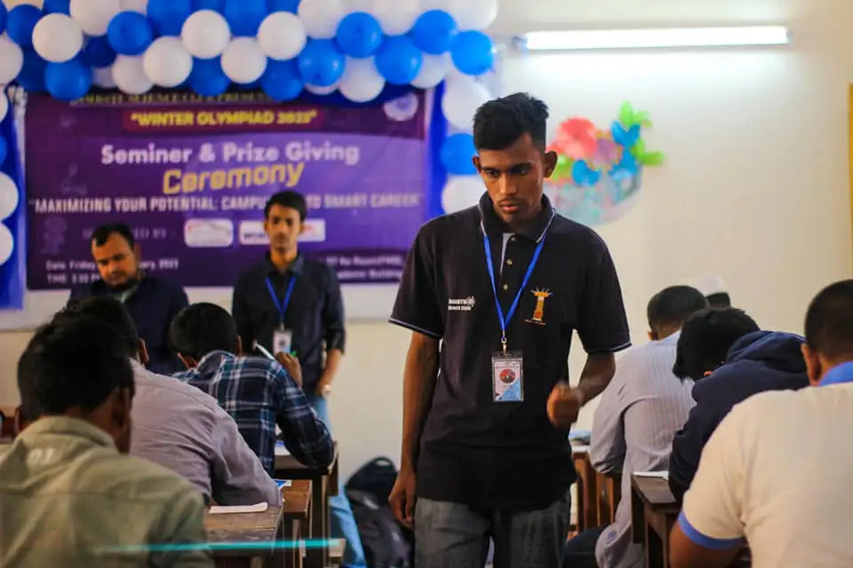 Exam hall during Winter Olympiad